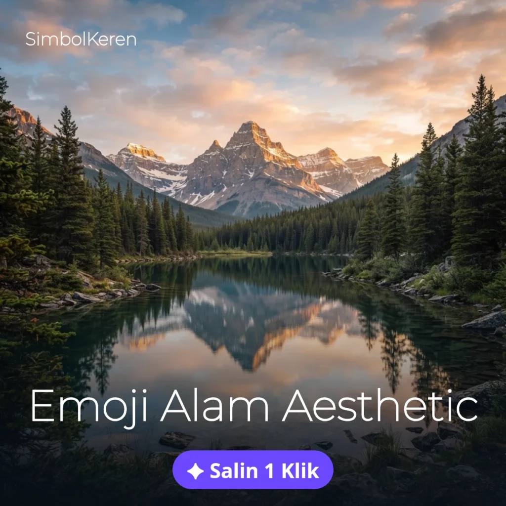 Emoji Alam Aesthetic — Salin 1 Klik