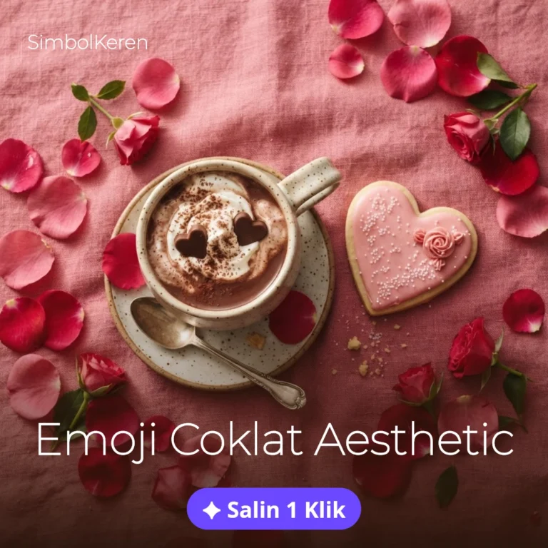 Emoji coklat aesthetic siap salin untuk nama dan bio