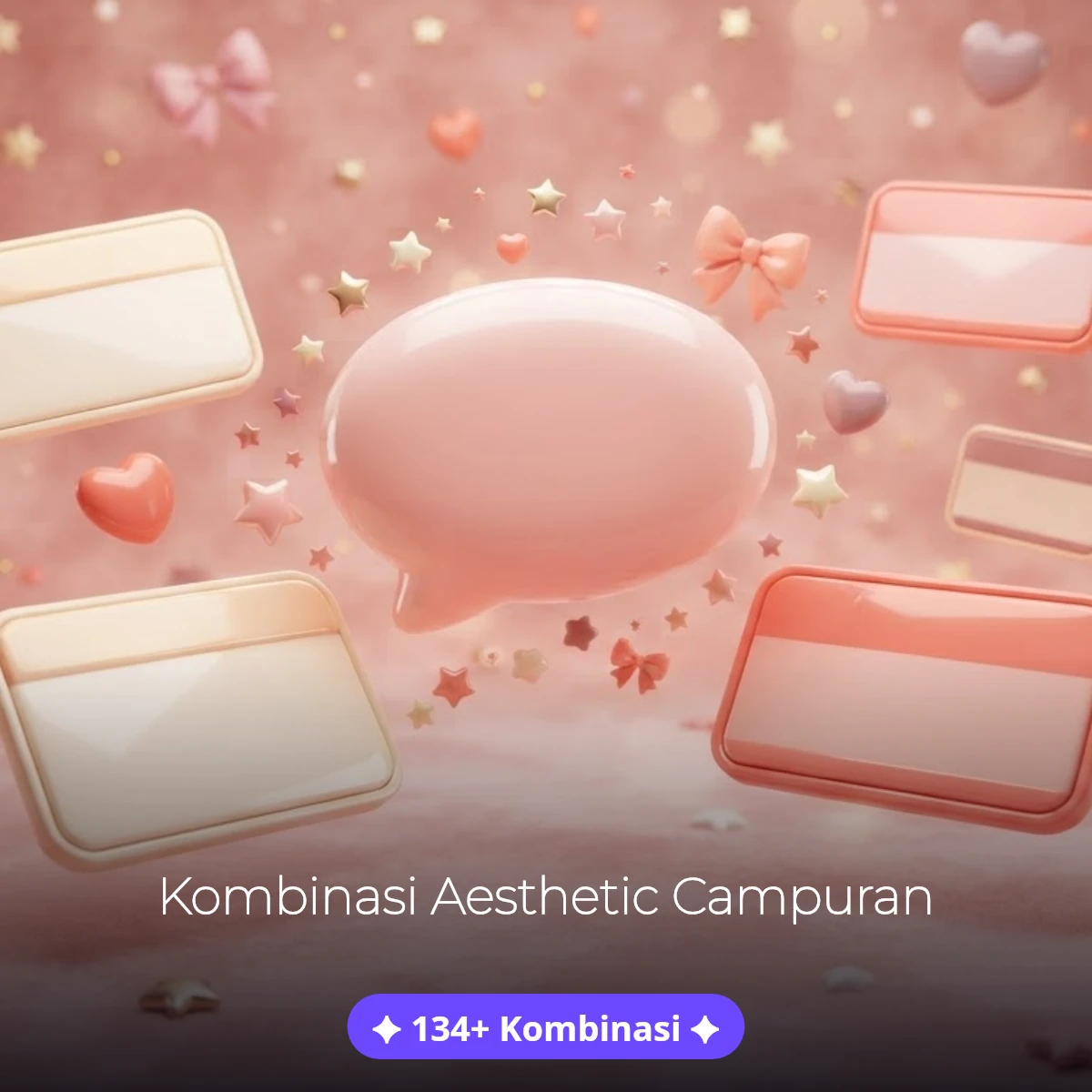 Contoh nama dengan emoji combo aesthetic campuran