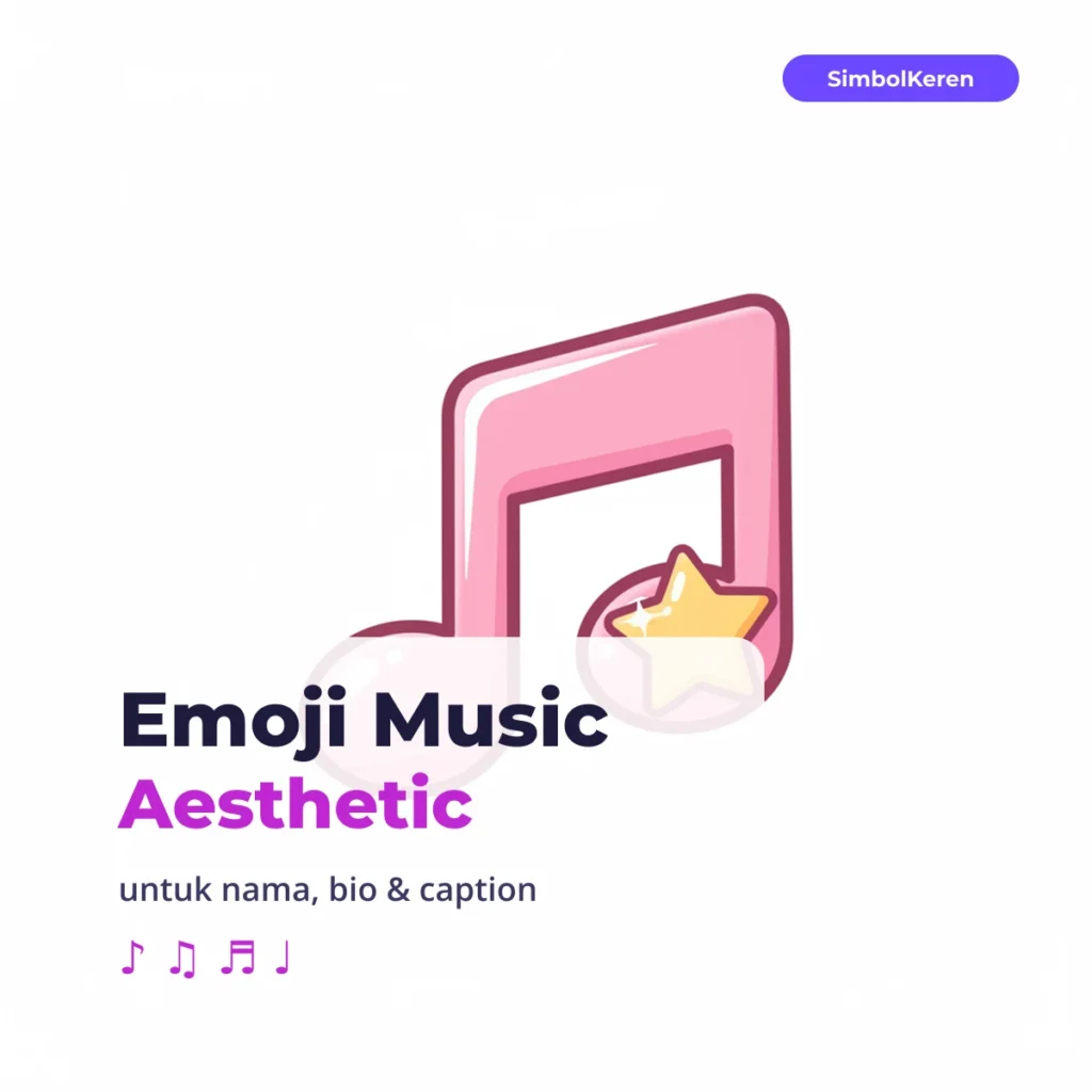 Emoji Music Aesthetic — Salin 1 Klik