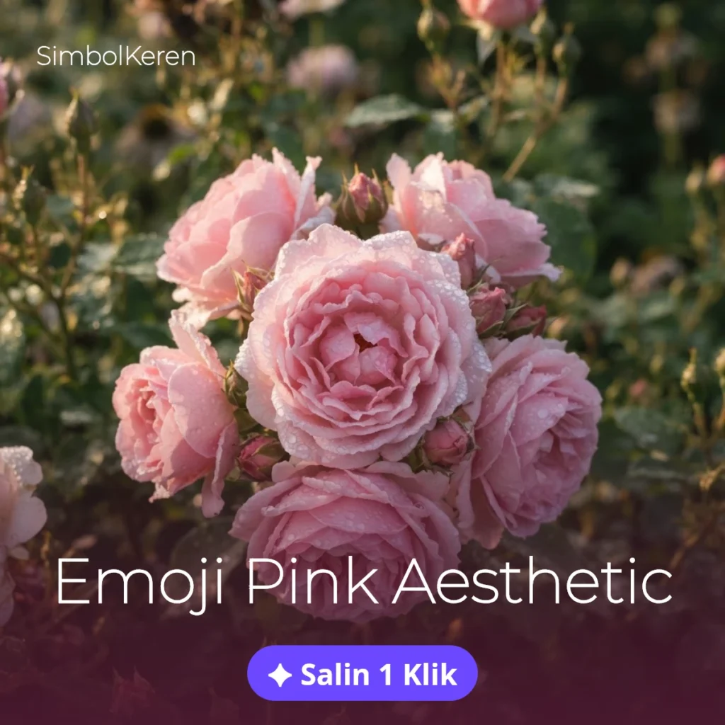 Emoji Pink Aesthetic — Salin 1 Klik