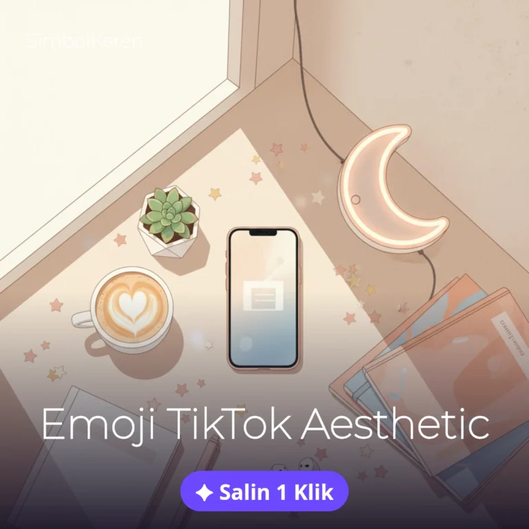 Emoji TikTok aesthetic siap salin untuk nama dan bio